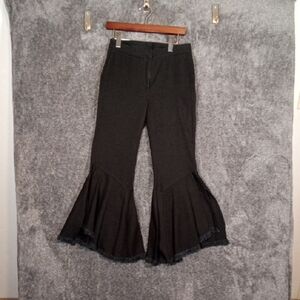 Guest Editor Womens Boho Flare Retro Raw Hem Bell Bottom 70s Inpired Womens 4